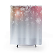 Snow Flakes Shower Curtains