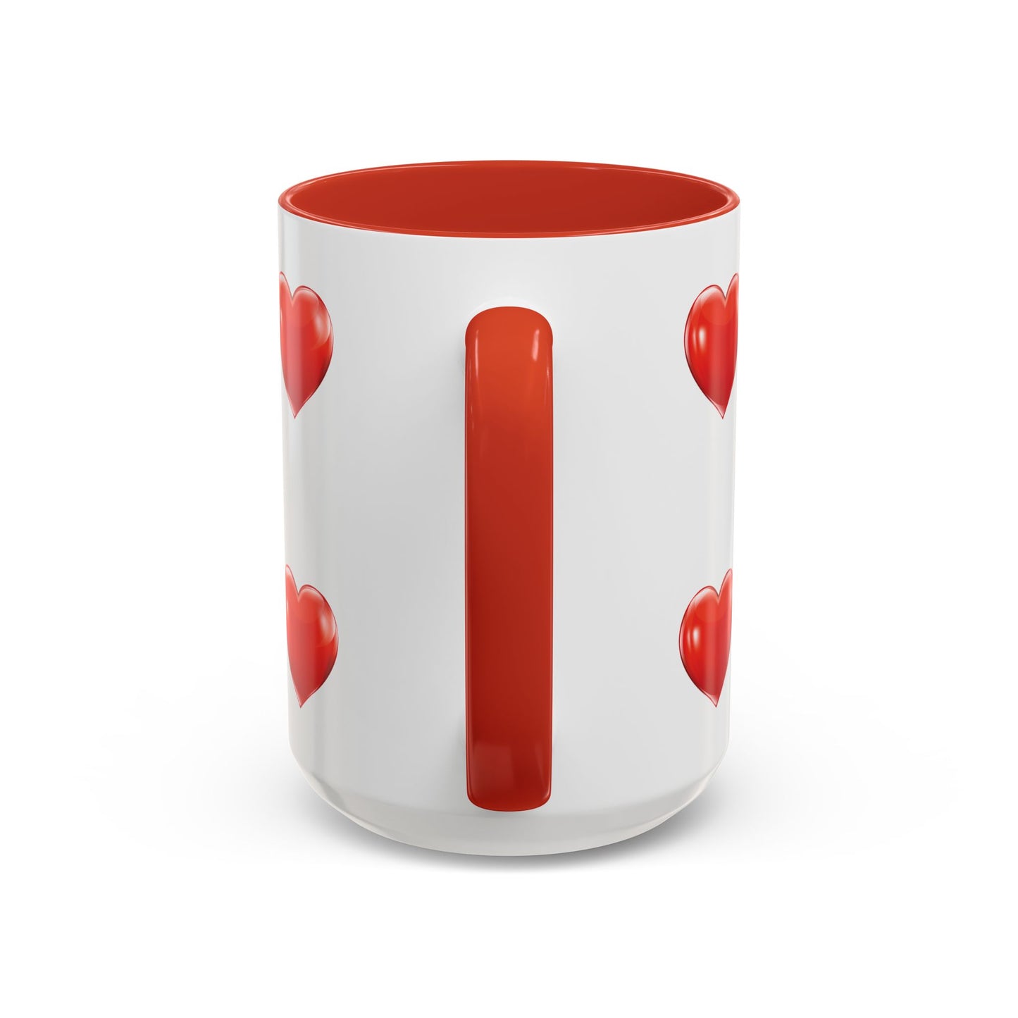 Valentine "Be Mine" Accent Coffee Mug — Heart & Kisses (11/15 oz)