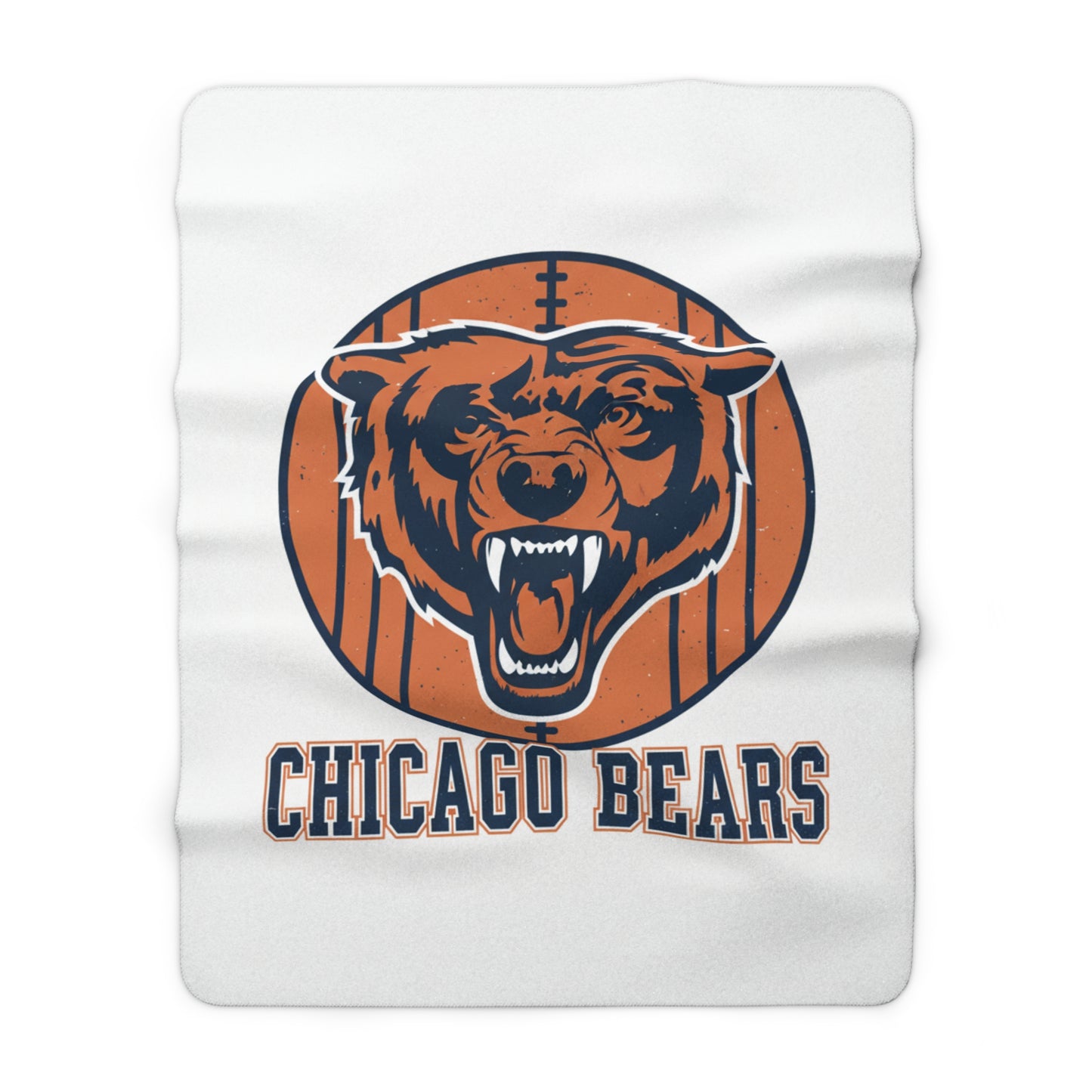 Chicago Bears Sherpa Fleece Blanket — Cozy NFL Throw with Bear Logo