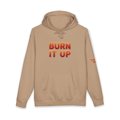 Burn It Up Hoodie — Fiery Skull Motorcycle Graphic Sweatshirt