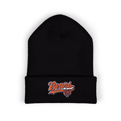 Chicago Bears Embroidered Beanie — Classic Cuffed Knit Cap