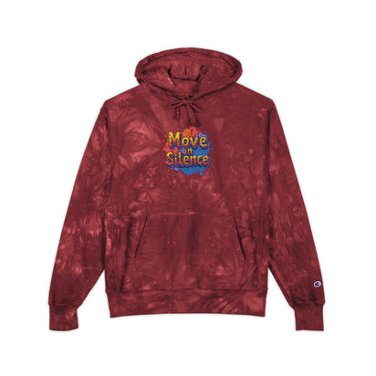 Tie-Dye Hoodie - 'Love, Peace, Dance' Embroidery