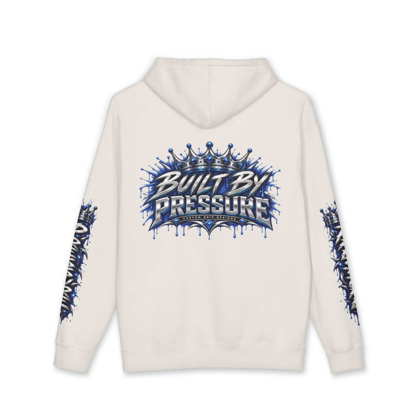 Built By Pressure Graphic Hoodie — Streetwear Crown Drip Design