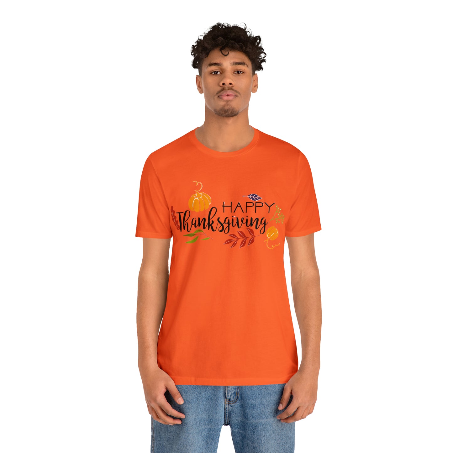 Happy Thanksgiving Jersey Short Sleeve Tee