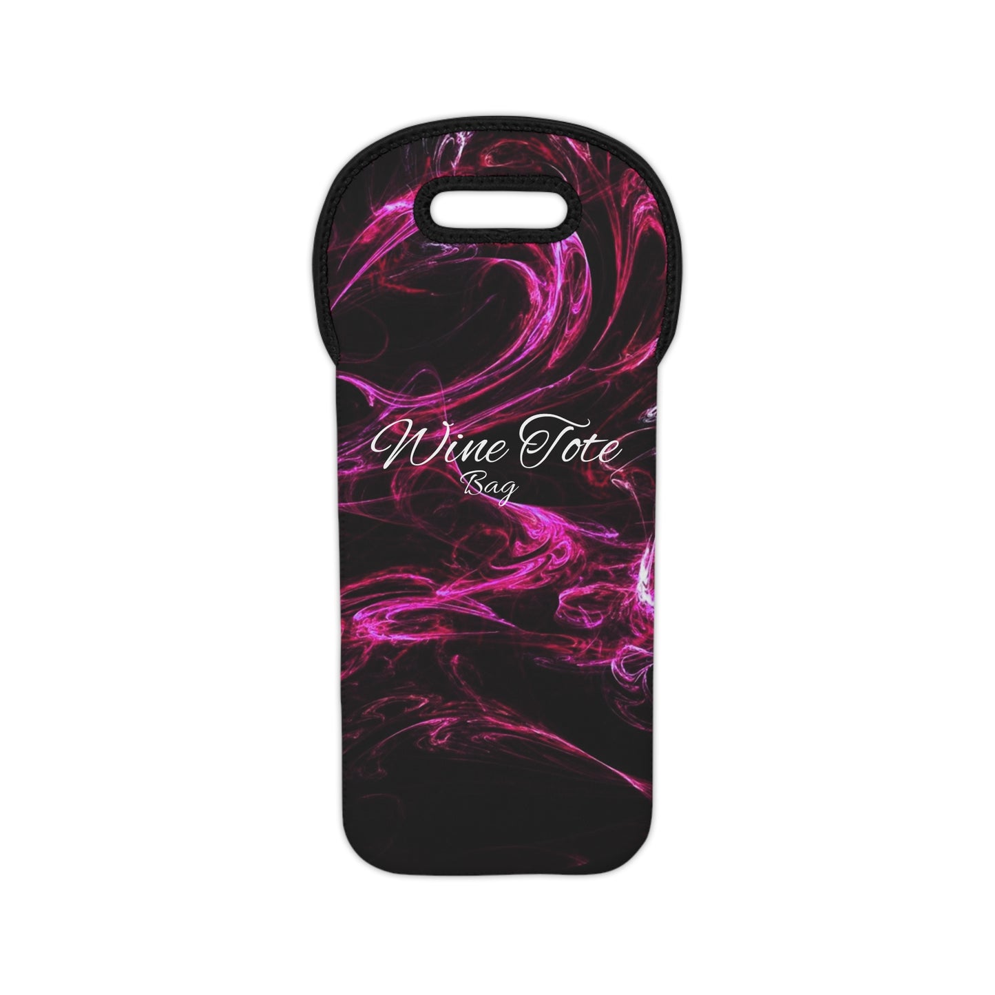 Black & Pink Wine Tote Bag