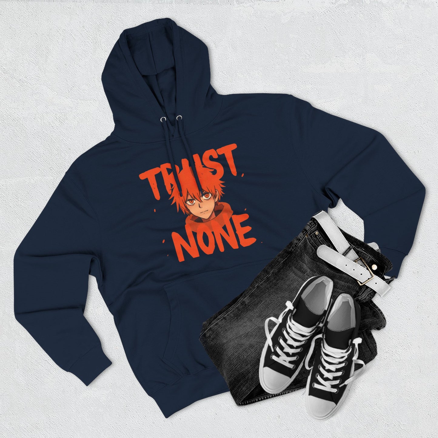 Fleece Hoodie Trust None Design