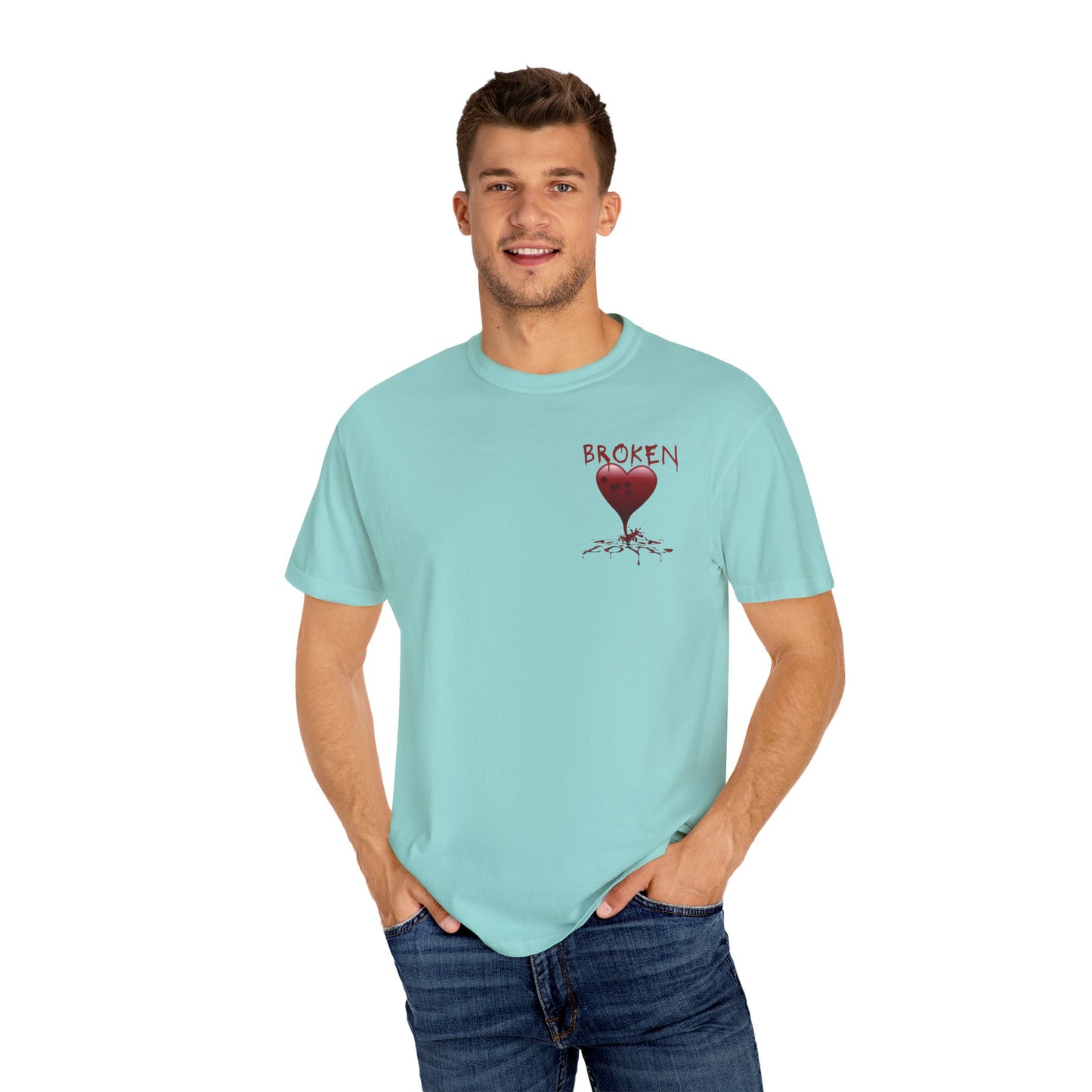 Broken Heart Unisex Garment-Dyed T-shirt
