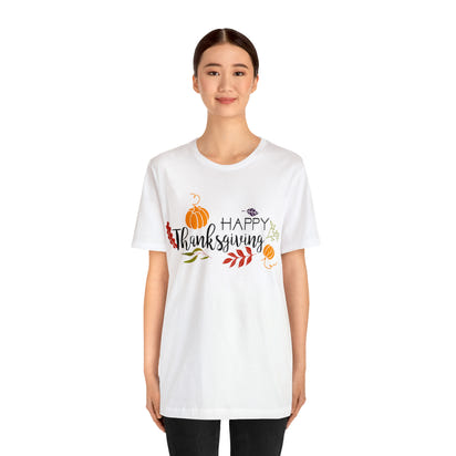 Happy Thanksgiving Jersey Short Sleeve Tee