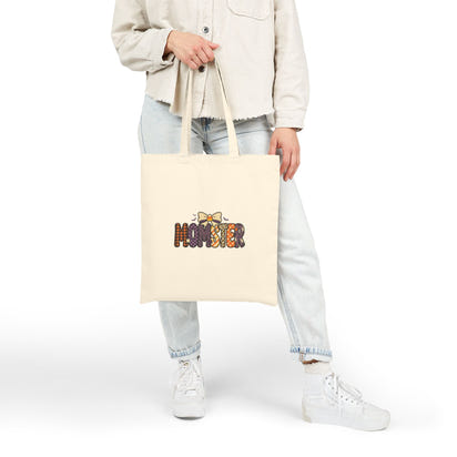 Monster Pattern Tote Bag — Cute Halloween Cotton Canvas Tote