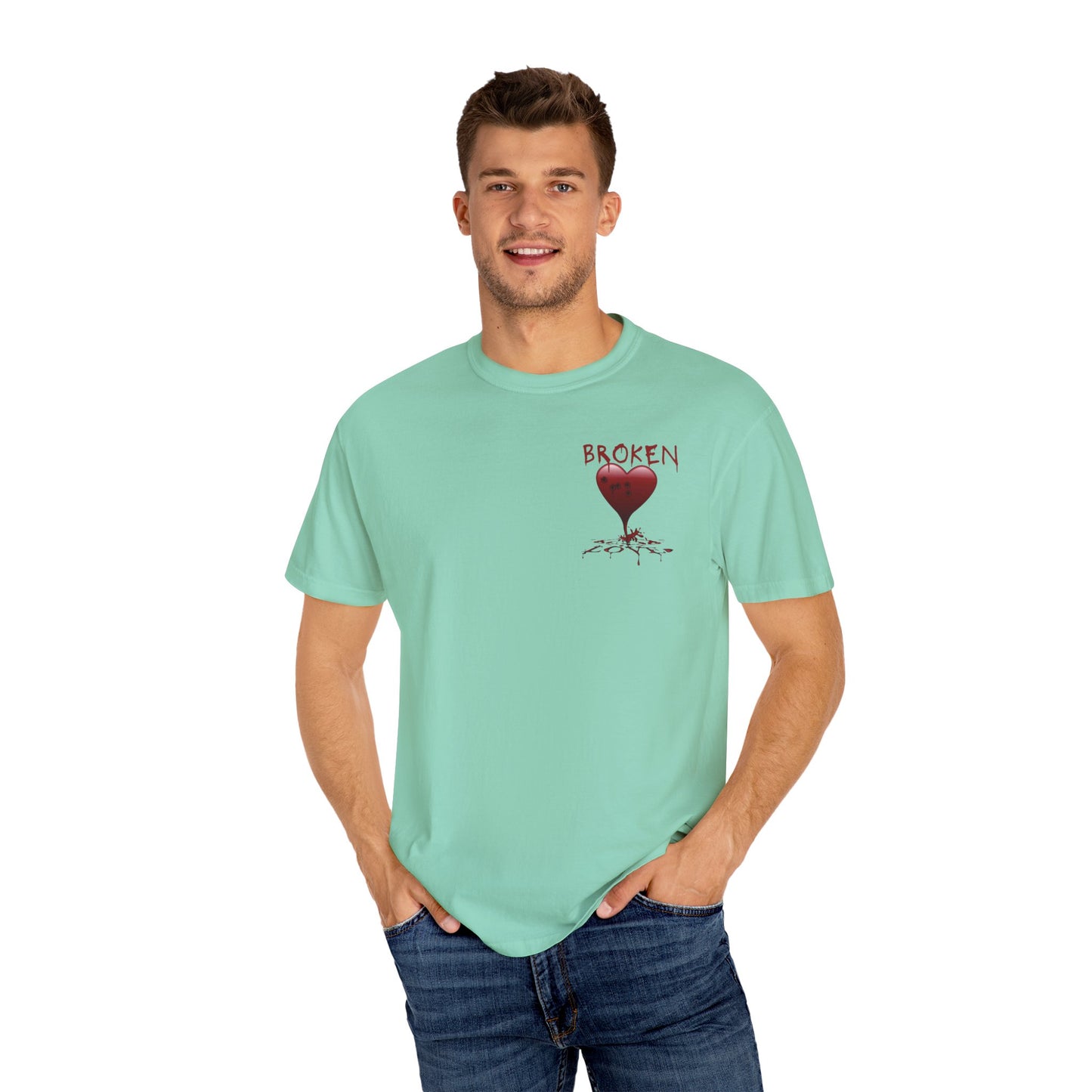 Broken Heart Unisex Garment-Dyed T-shirt