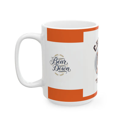 Chicago Bears Retro Roaring Bear Football Ceramic Mug — 11oz & 15oz