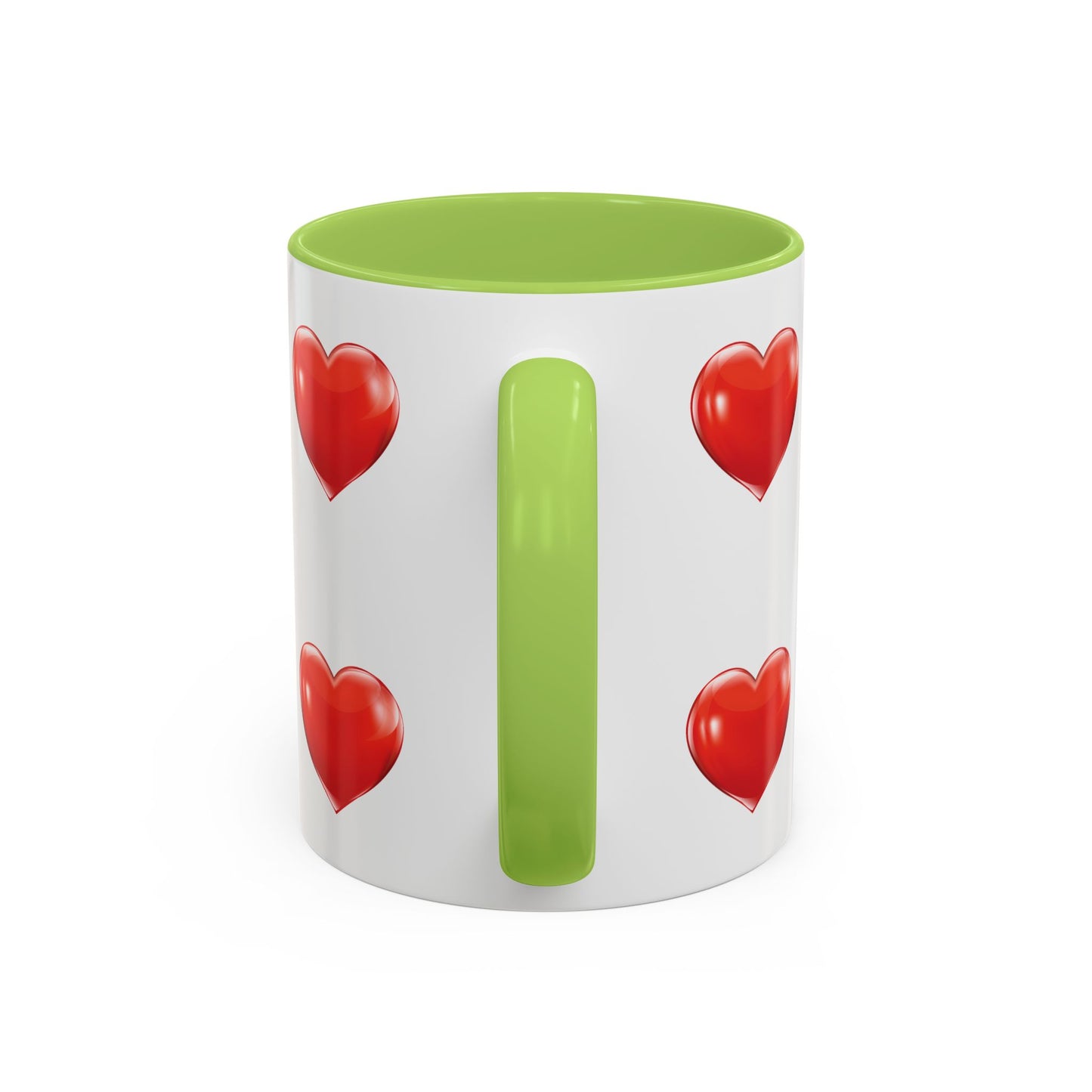 Valentine "Be Mine" Accent Coffee Mug — Heart & Kisses (11/15 oz)