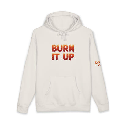 Burn It Up Hoodie — Fiery Skull Motorcycle Graphic Sweatshirt