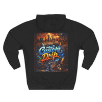 Custom Drip Urban Hoodie — Three-Panel Fleece Hoodie