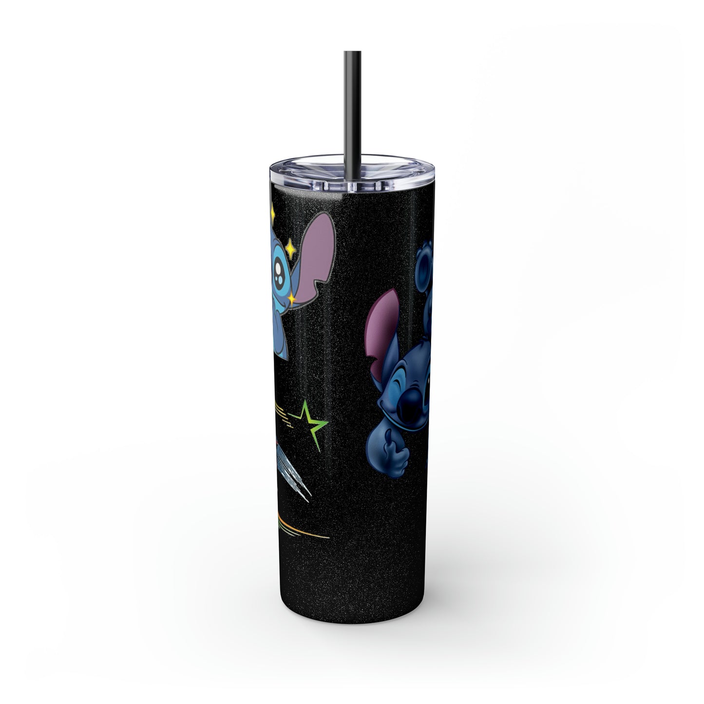 Stitch Skinny Tumbler with Straw, 20oz