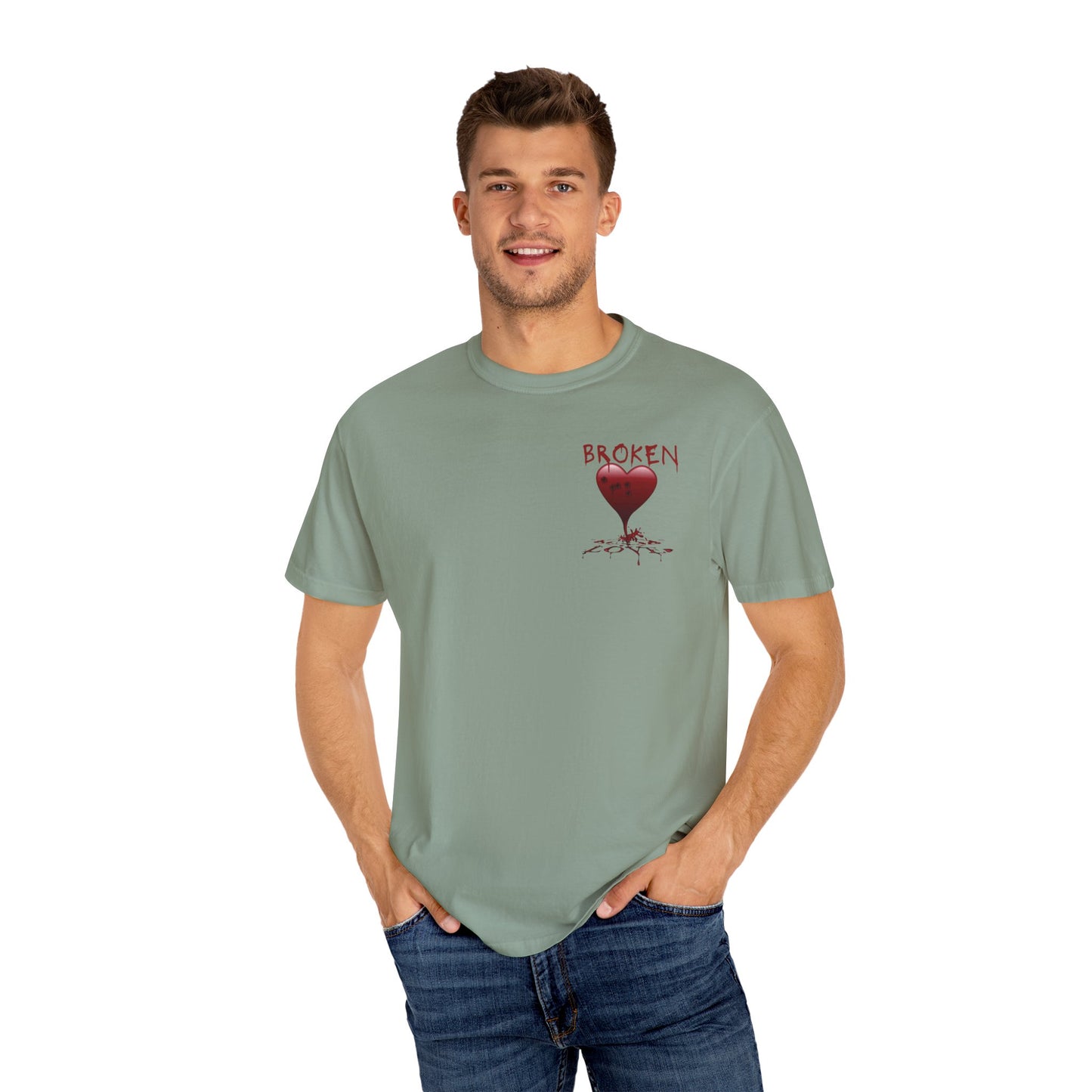 Broken Heart Unisex Garment-Dyed T-shirt