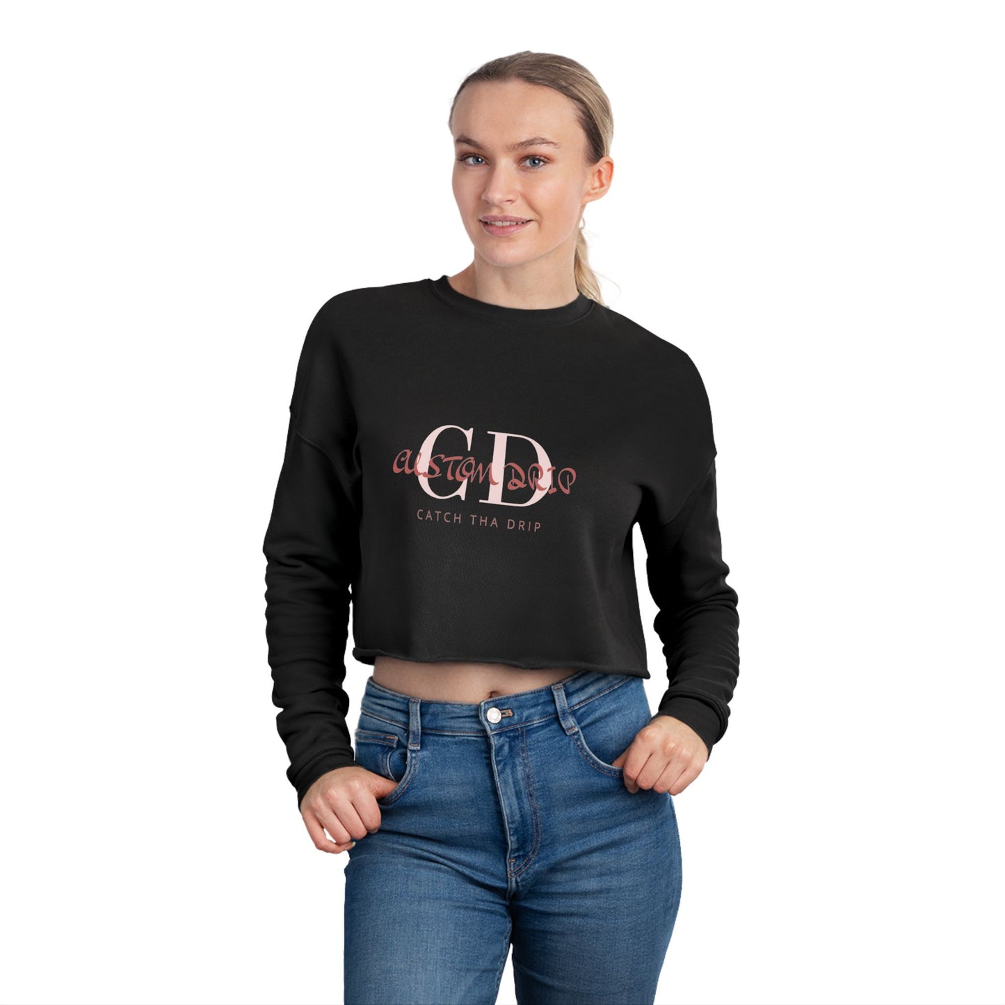 Cropped Sweatshirt Custom Drip's Design