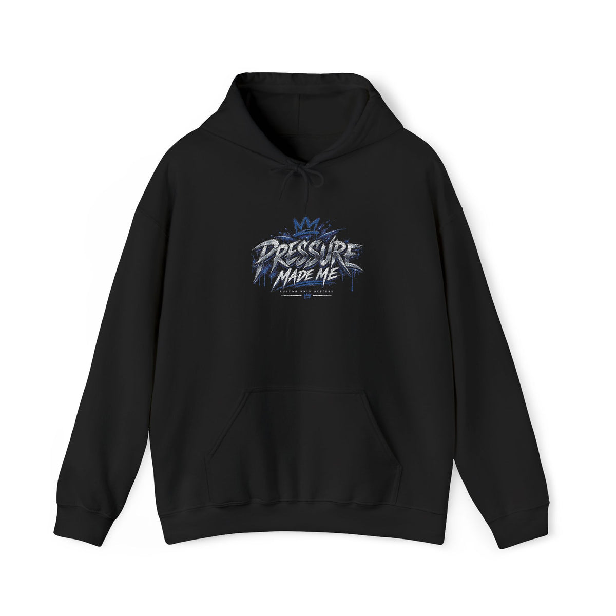 Pressure Made Me' Distressed Graphic Embroidered Pullover