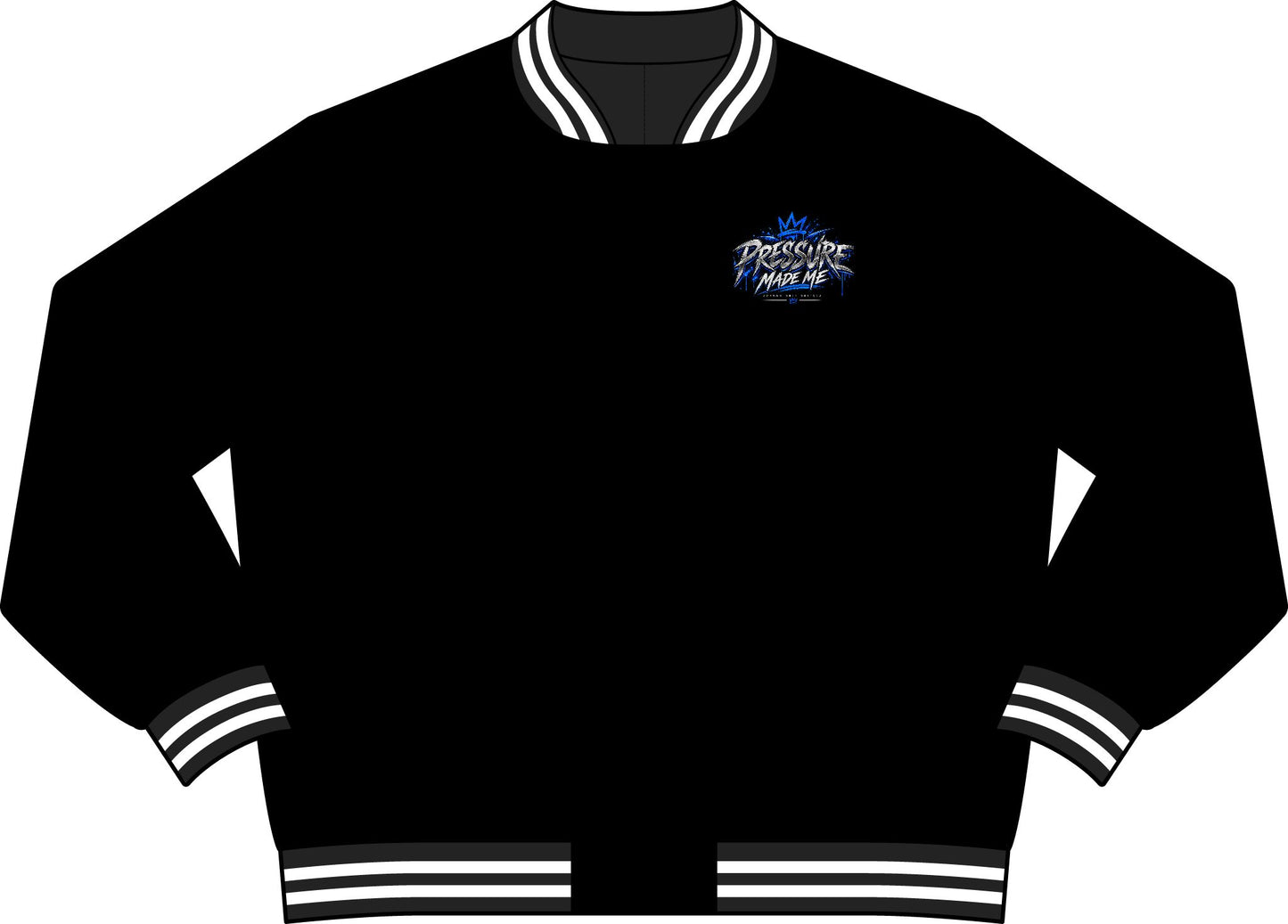 Pressure Made Me Varsity Bomber Jacket