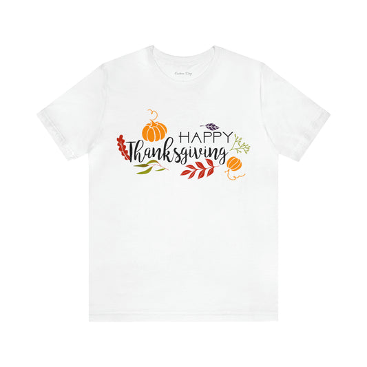 Happy Thanksgiving Jersey Short Sleeve Tee