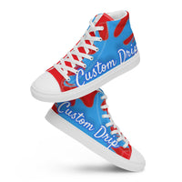 Custom Drip's Men’s high top canvas shoes
