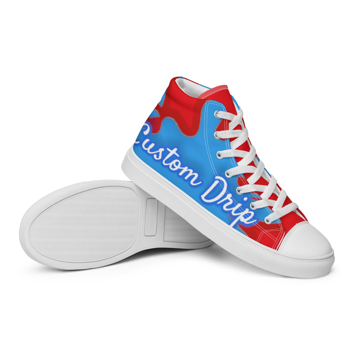 Custom Drip's Men’s high top canvas shoes