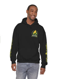 Pressure Flame Hoodie — "Built By Pressure" Graphic Pullover