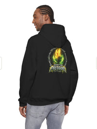 Pressure Flame Hoodie — "Built By Pressure" Graphic Pullover