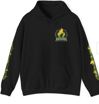 Pressure Flame Hoodie — "Built By Pressure" Graphic Pullover