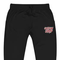 Custom Drip's White & Red Unisex fleece sweatpants