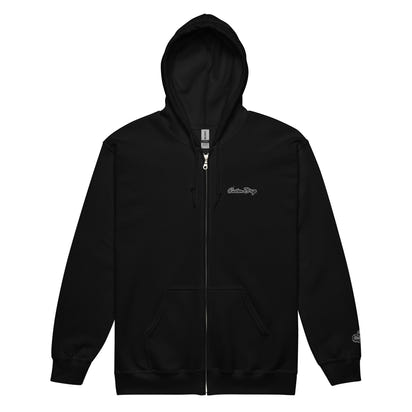 Black & White logo Unisex heavy blend zip hoodie