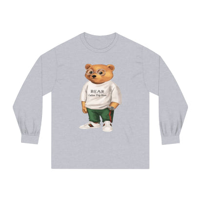 Custom Drip Classic Long Sleeve Bear T-Shirt - CustomDripStore