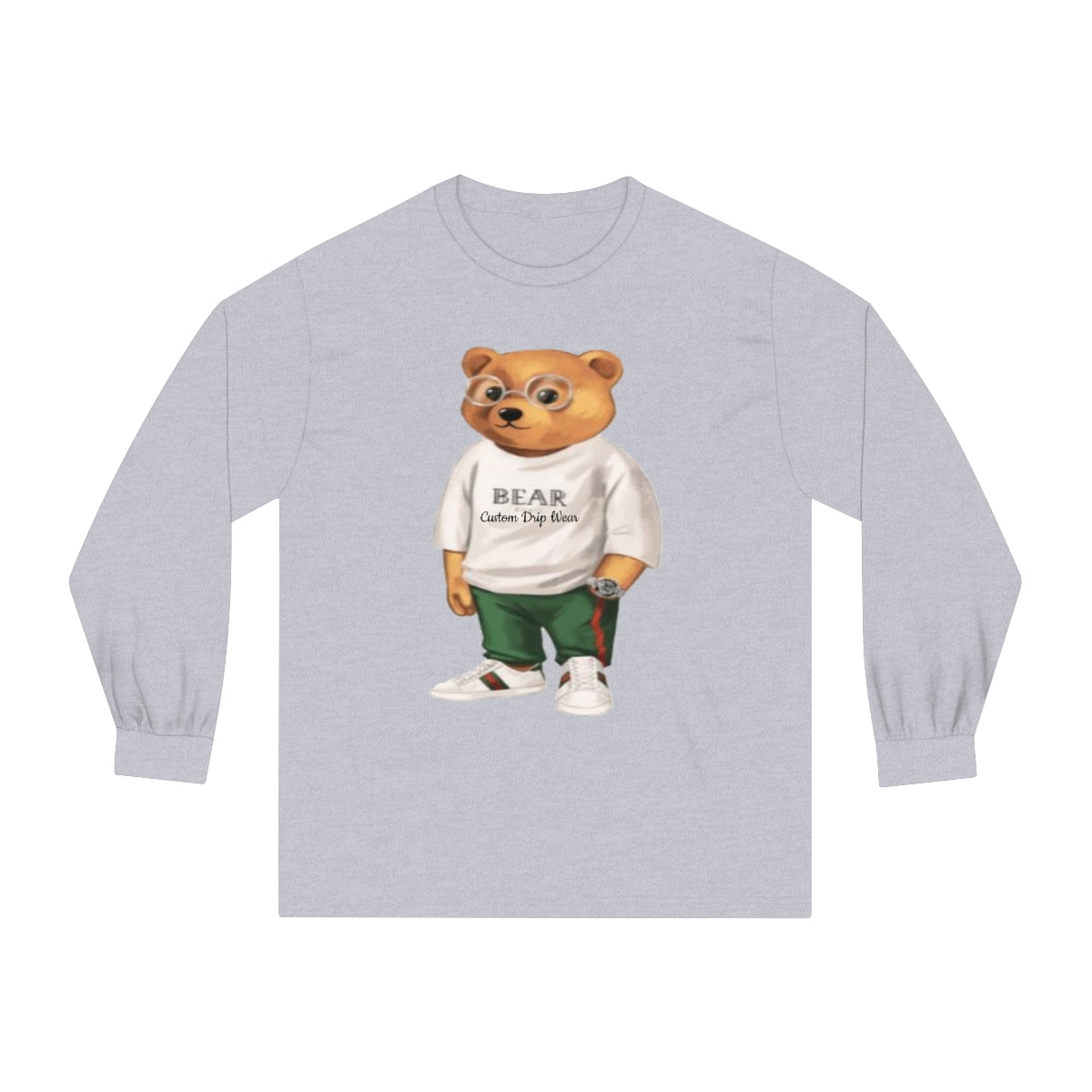 Custom Drip Classic Long Sleeve Bear T-Shirt - CustomDripStore