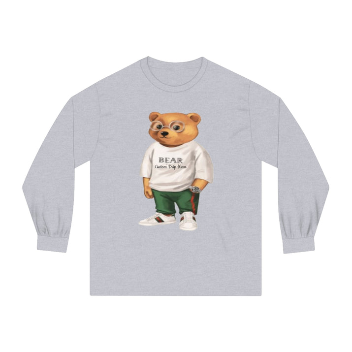 Custom Drip Classic Long Sleeve Bear T-Shirt - CustomDripStore