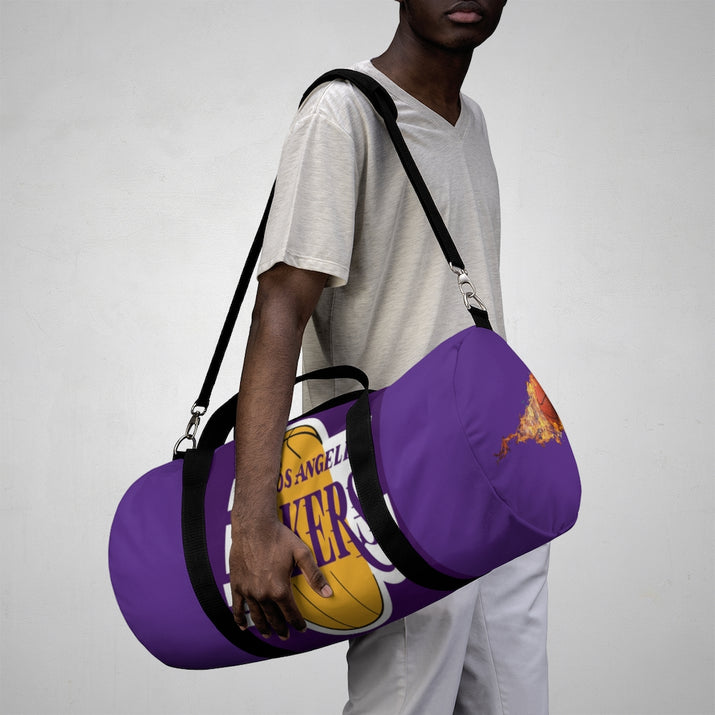 Custom Lakers Team Duffel Bag, Lakers Bag, Team bag, Custom bag, Personalized bag - CustomDripStore