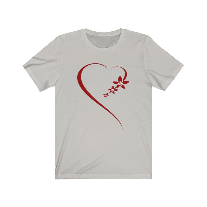 Romance Heart Unisex Jersey Tee, Heart Tee, Love Tee, Custom Tee - CustomDripStore