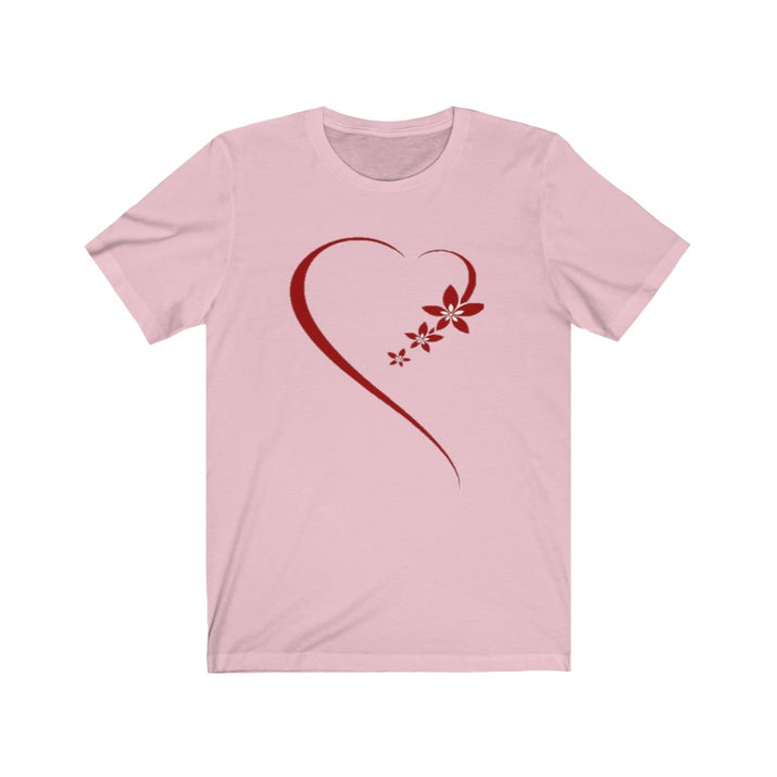Romance Heart Unisex Jersey Tee, Heart Tee, Love Tee, Custom Tee - CustomDripStore