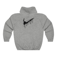 Grey & Black Custom Drip Unisex Heavy Blend™ Hooded Sweatshirt - CustomDripStore