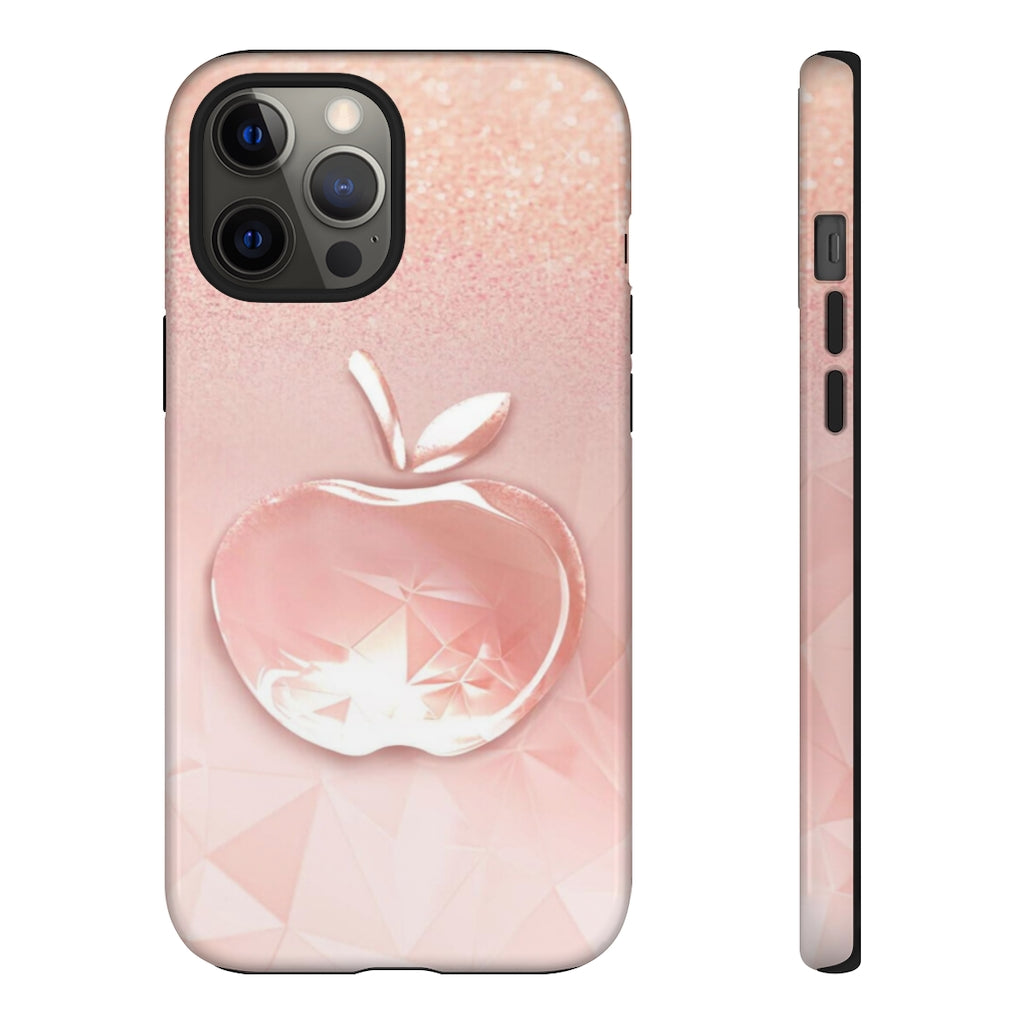 Pink apple Tough Cases, Apple cases, pink cases, Custom phone cases, Graphic phone cases - CustomDripStore