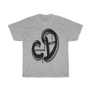 Grey & Black Custom Drip Unisex Heavy Cotton Tee - CustomDripStore