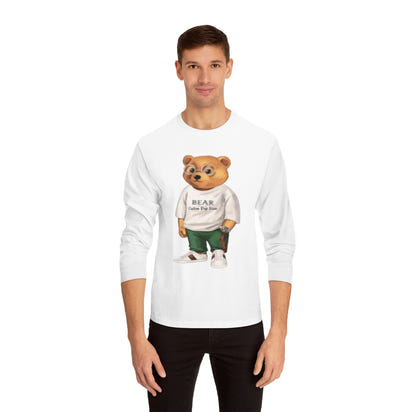 Custom Drip Classic Long Sleeve Bear T-Shirt - CustomDripStore