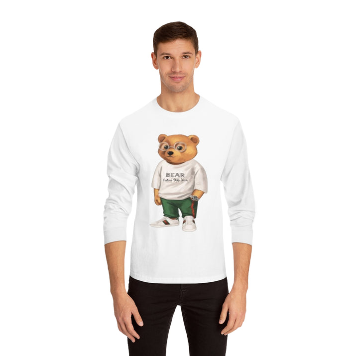 Custom Drip Classic Long Sleeve Bear T-Shirt - CustomDripStore