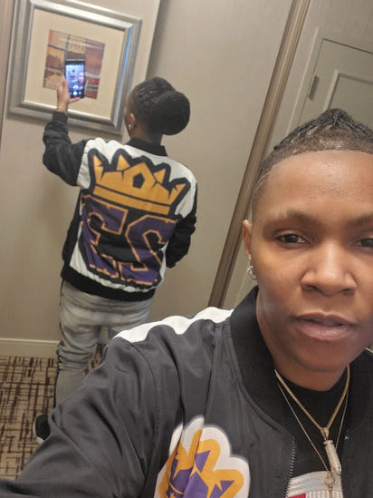 Black Custom 23 King Men's AOP Bomber Jacket - CustomDripStore