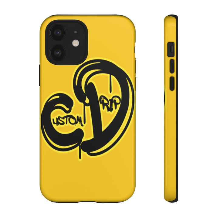 Black&Yellow custom Drip Tough Cases - CustomDripStore