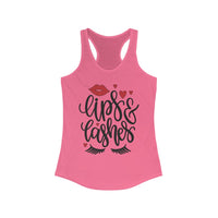 Lips & Lashes Women's Ideal Racerback Tank - CustomDripStore