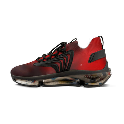 Red & Black Men's Mesh Sports Sneakers - CustomDripStore