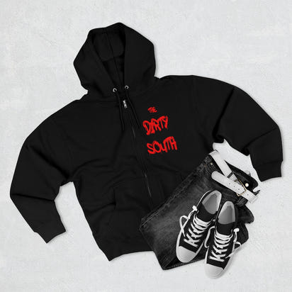 Dirty South Unisex Full Zip Hoodie, Custom Zip hoodie, Personalized Zip hoodie, Dirty South - CustomDripStore