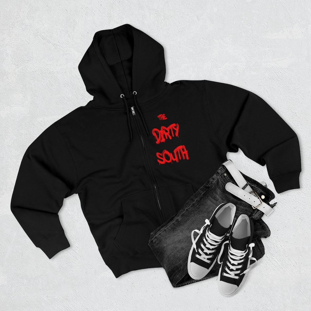 Dirty South Unisex Full Zip Hoodie, Custom Zip hoodie, Personalized Zip hoodie, Dirty South - CustomDripStore