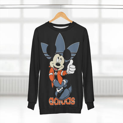 Mickey Adidas Unisex Sweatshirt,  Mickey mouse Sweatshirt, Custom Sweatshirt, Graphic Sweatshirt, Amine Sweatshirt - CustomDripStore
