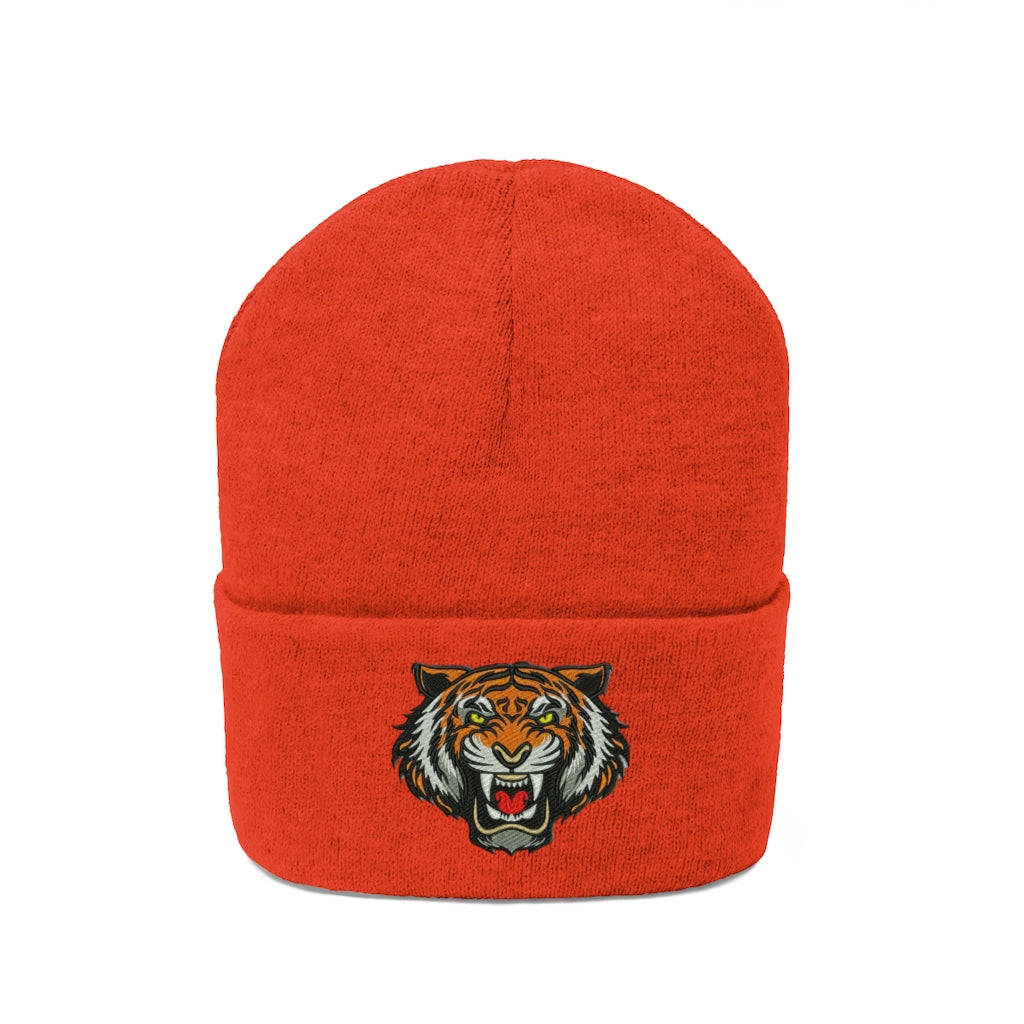 Lion head Beanie, Custom Beanie, Graphic Beanie, Lion Beanie - CustomDripStore